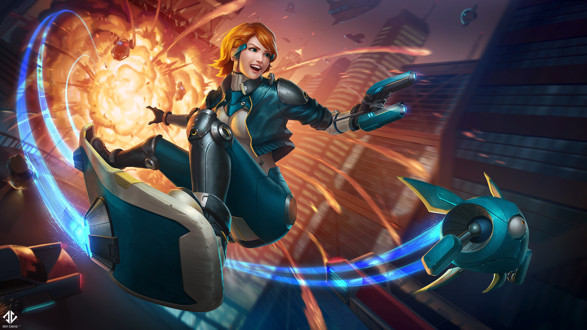 ArtStation Dynamic Splash Page Illustration