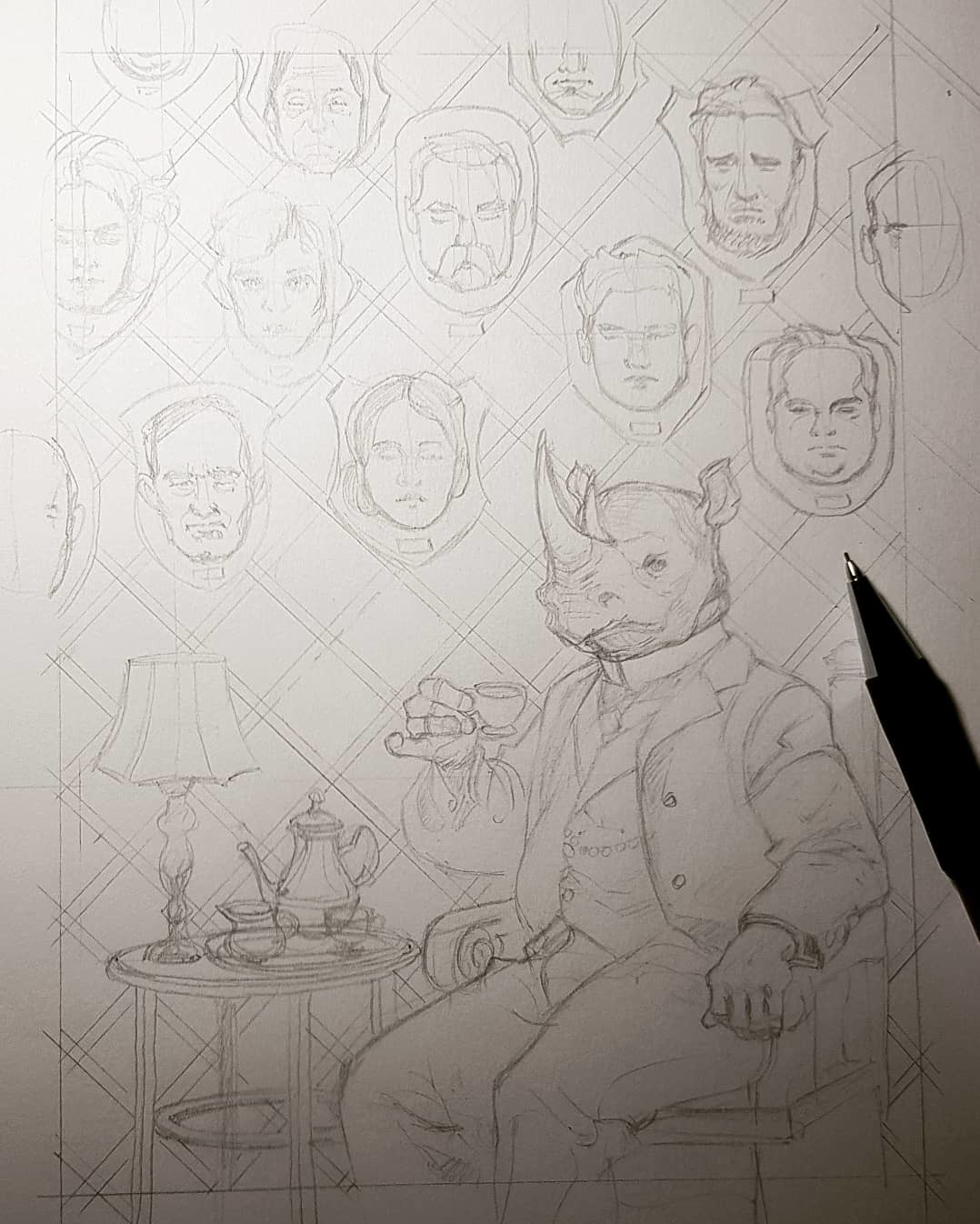 Step 1: pencil