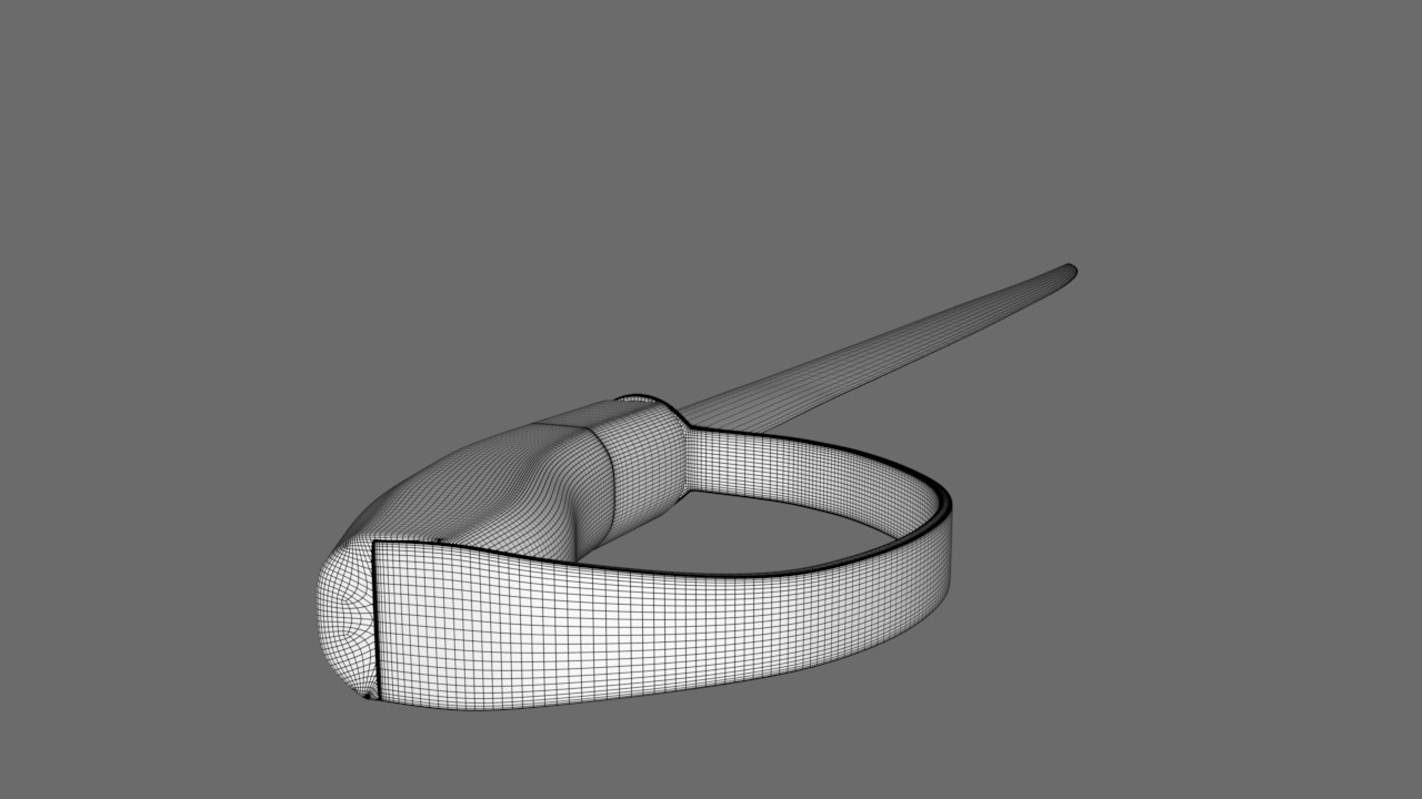 Wireframe of Pituni Sword
