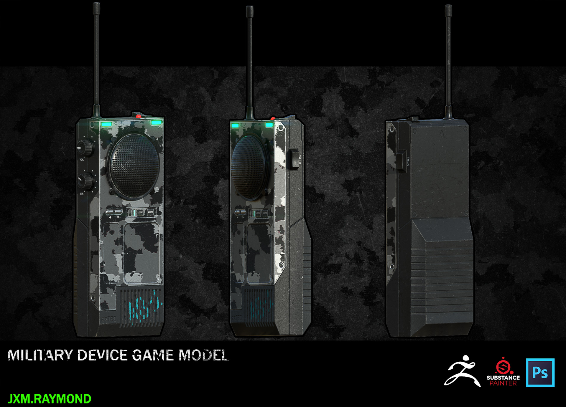 ArtStation MILITARY WALKIES TALKIE