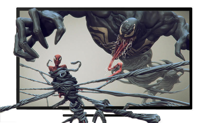 ArtStation - homem aranha vs venom, Sergio Ferreira Neto
