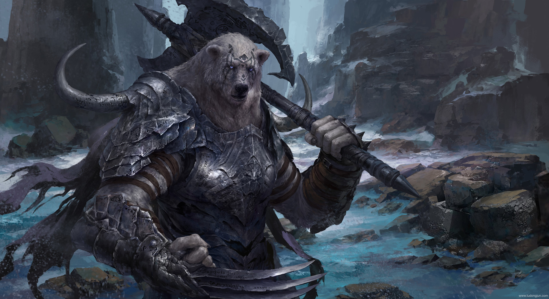 Bear Warrior By Dongjun Lu Imaginarywarriors