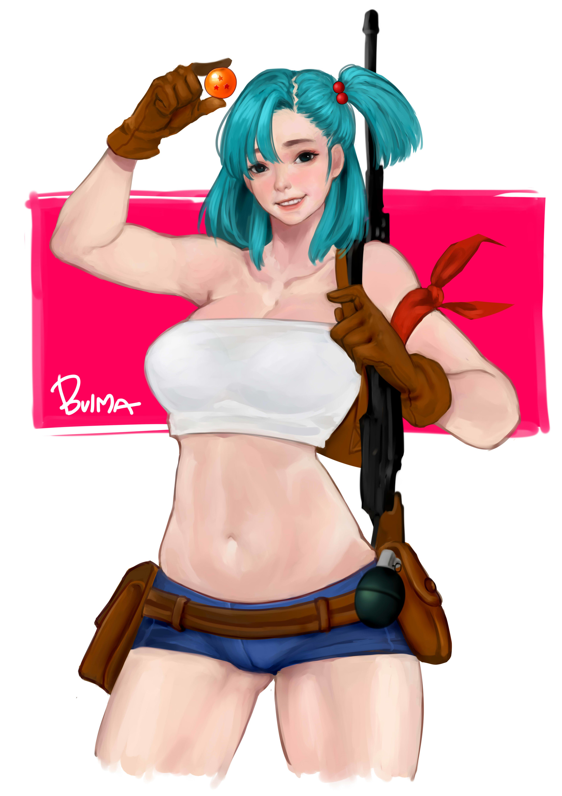 Artstation Dragonball Fanart Bulma Fourone Wong