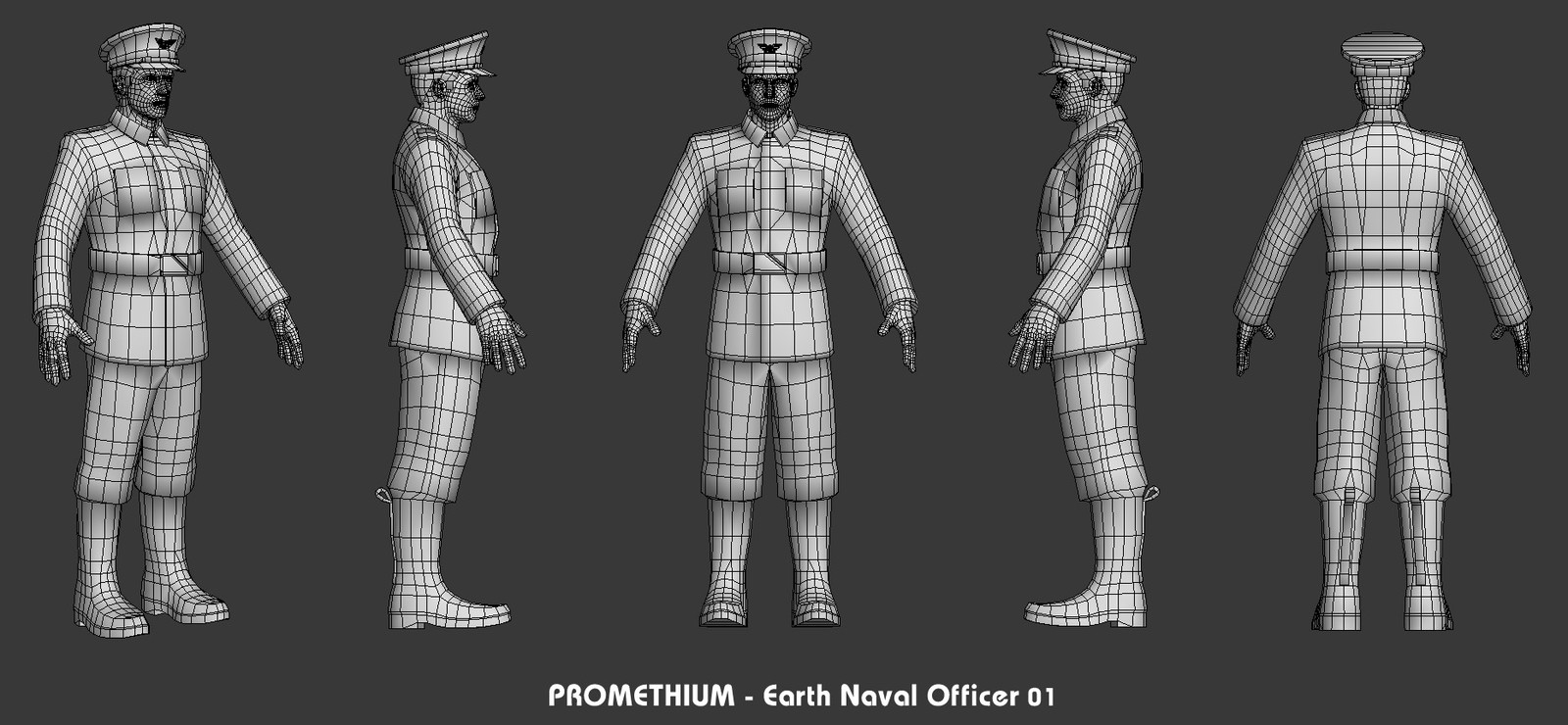 Low-poly mesh wireframe.