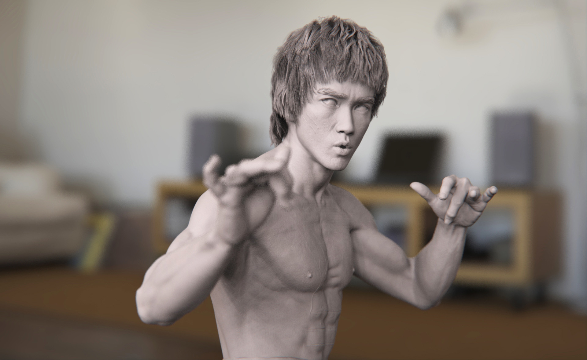 Artstation Bruce Lee Qi Sheng Luo