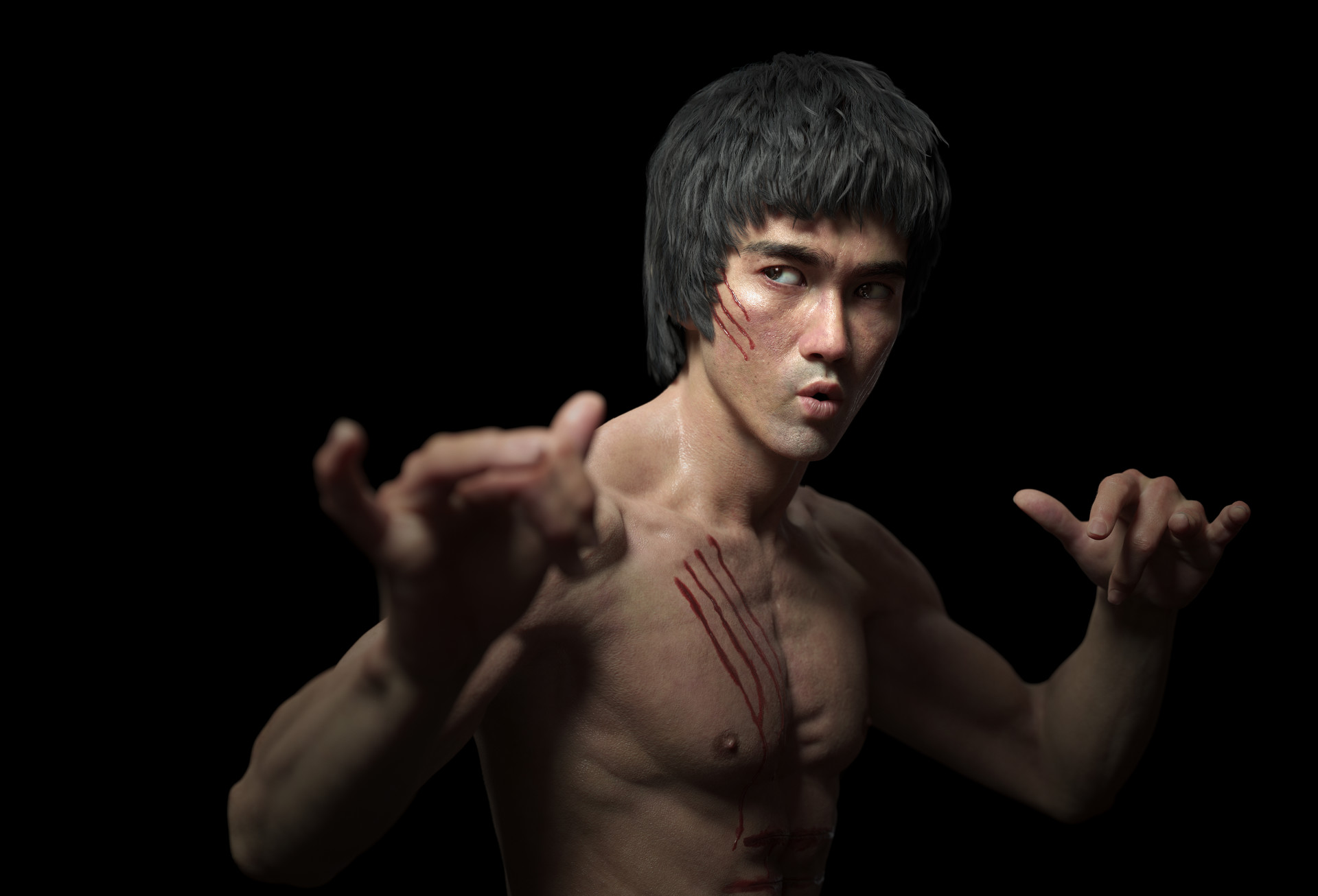 Artstation Bruce Lee Qi Sheng Luo