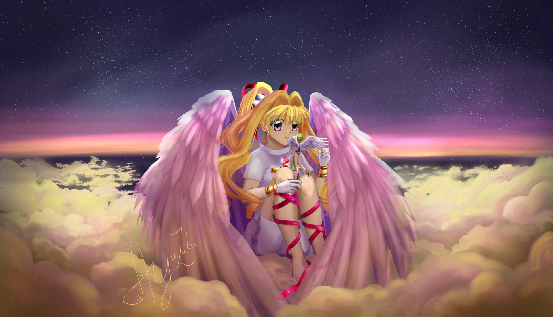 Artstation Kamikaze Kaito Jeanne And Fin Fanart Ayu Maou