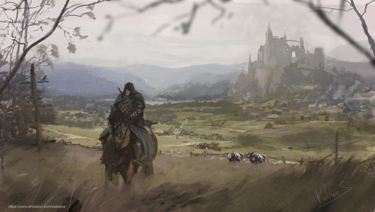 Castle Sketch - Witcher by Mateusz Michalski : r/ImaginaryWitcher