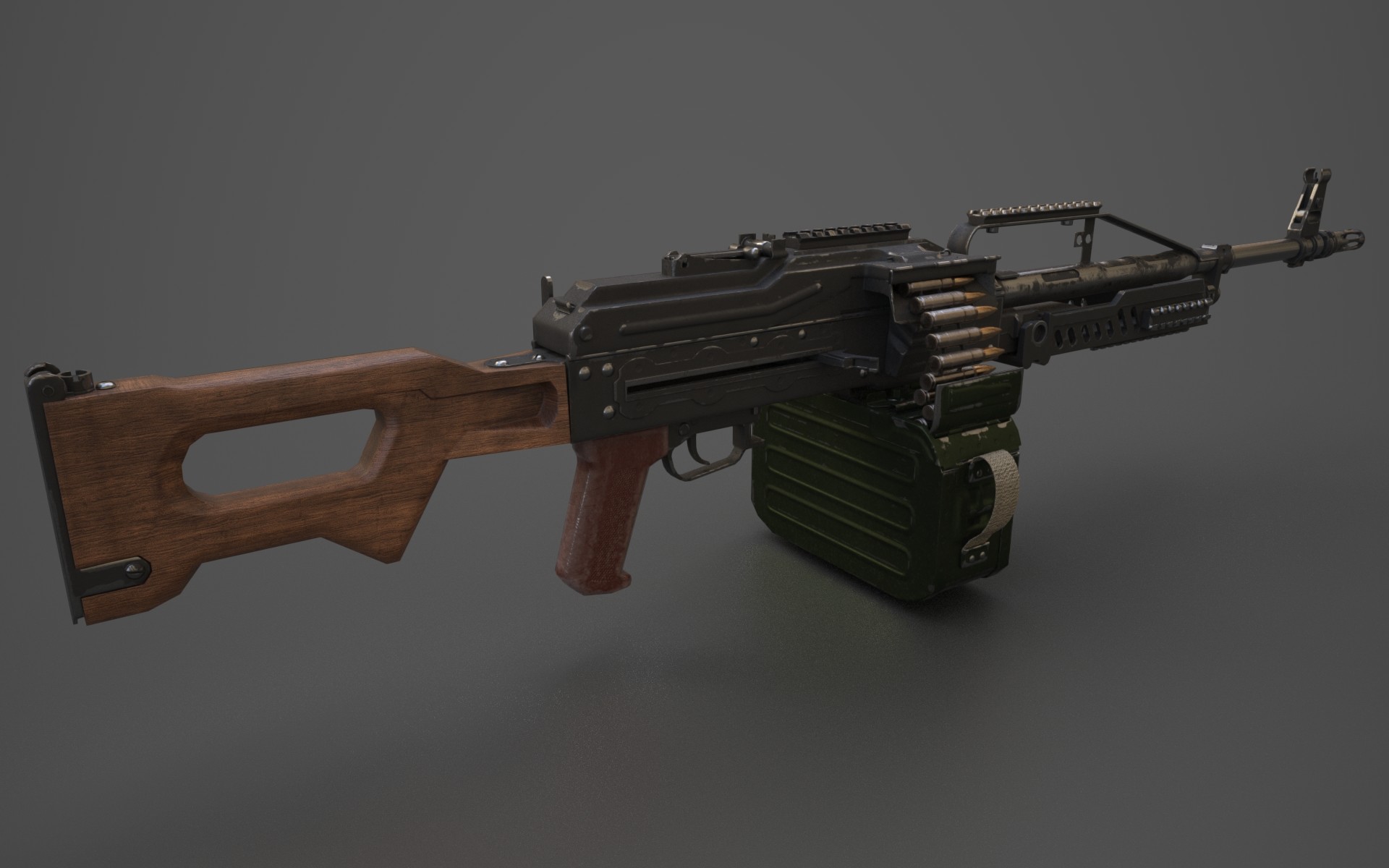 Artstation Pkp 6p41 Pecheneg Machine Gun Robert Niculescu