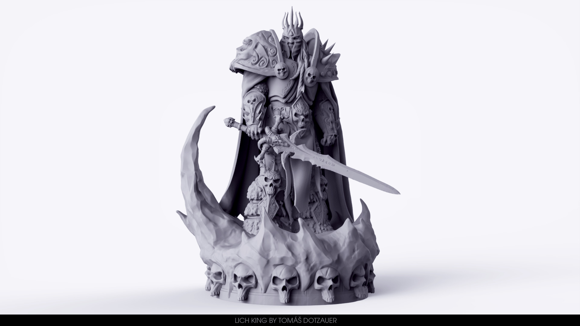 Artstation Lich King 3d Print Tomas Dotzauer