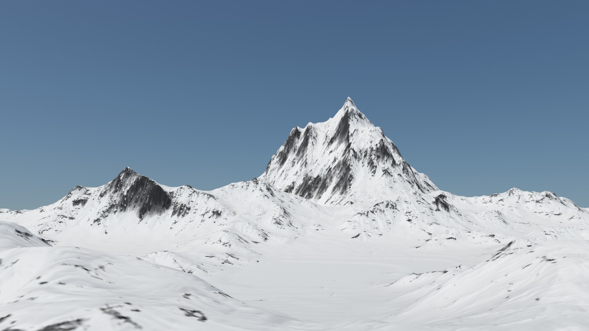 Artstation Snowy Mountain Landscape Paulsen Design