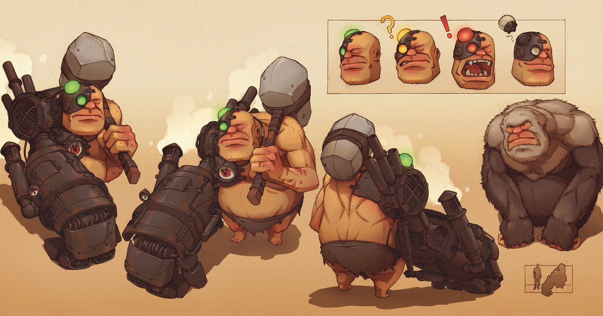Hammer Hand monster concept.