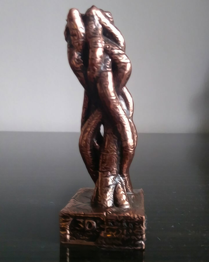 3D print out of bronze
