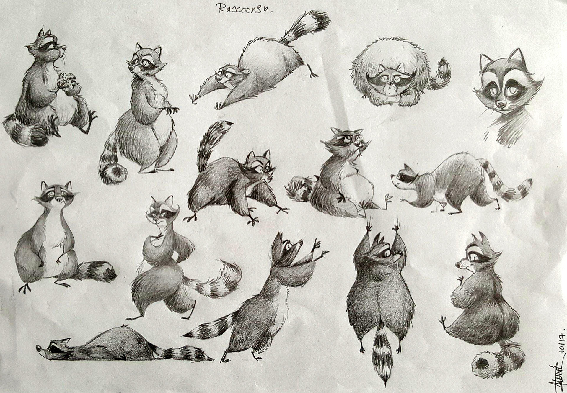 ArtStation - Raccoons.