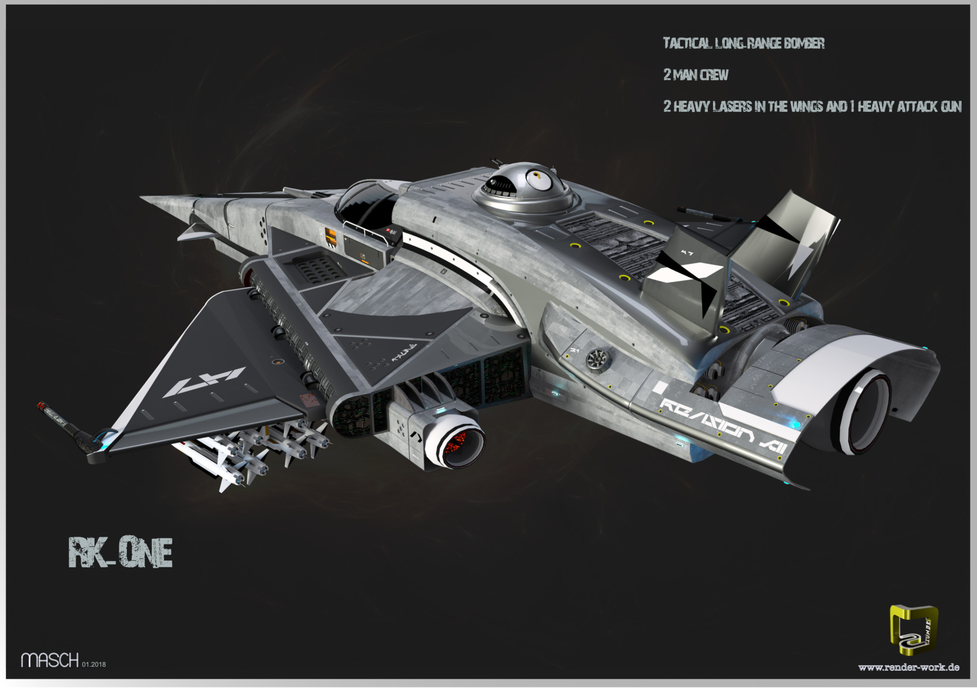 MASCH ARTartist - RK One - Space Tactical Bomber