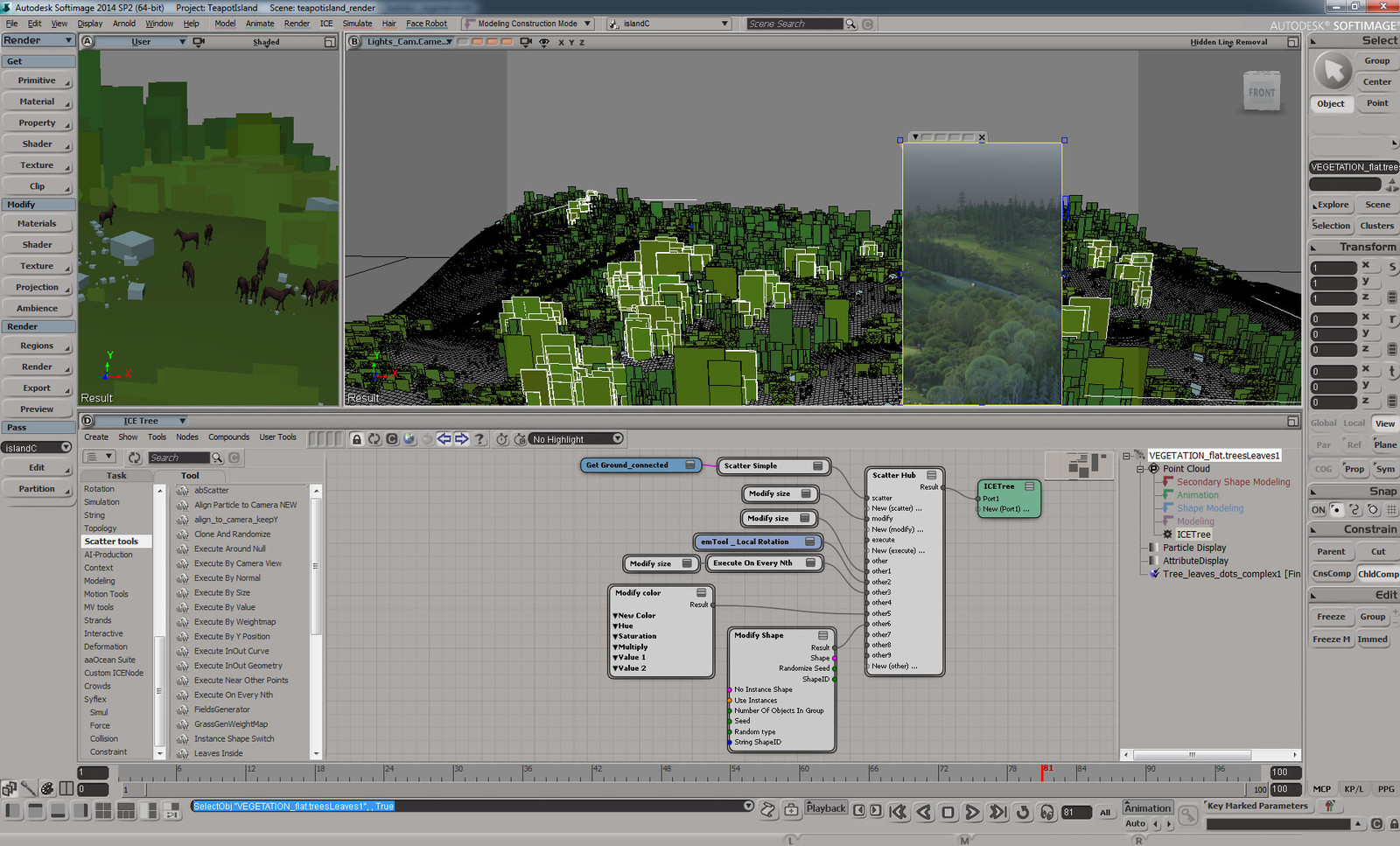 most of the work done in Softimage