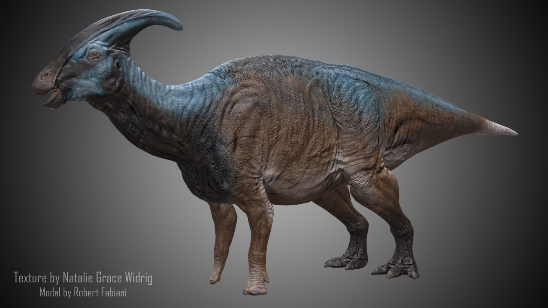 ArtStation - 3D Dino - Parasaurolophus