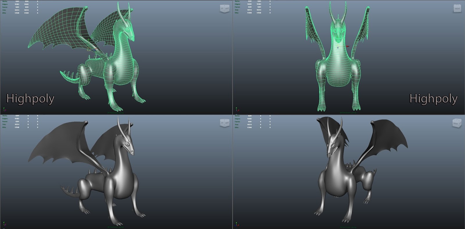 Artstation Dragon Modeling Autodesk Maya Akshat Jain