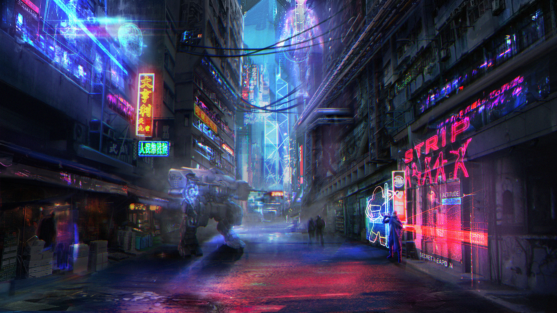 ArtStation - Cyberpunk Red Light District