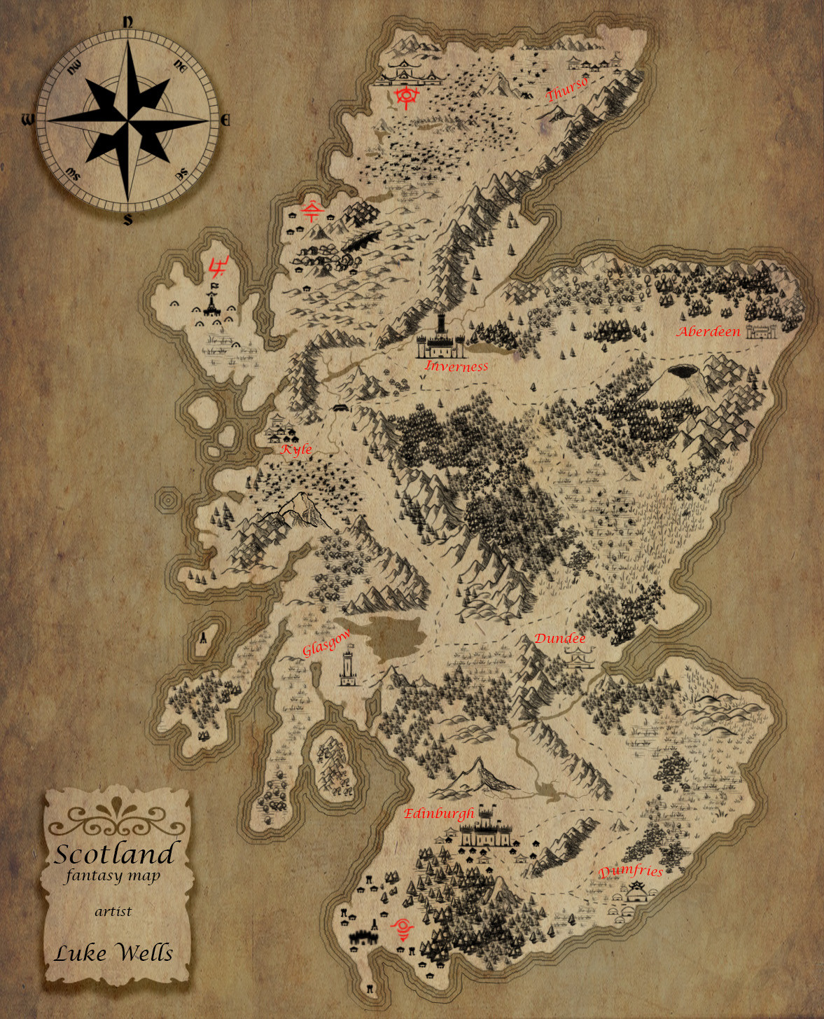 Sotland Fantasy Map