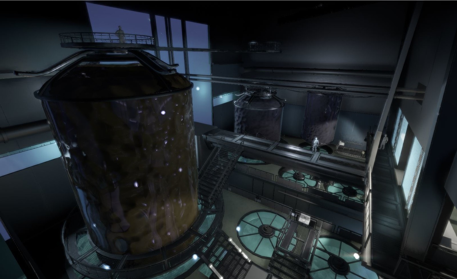Water treatment previs.  Poop in the tank, and a water treatment facility below.  Creating a good Scalar balance was so hard, esp with so many things to take in mentally at one time.  