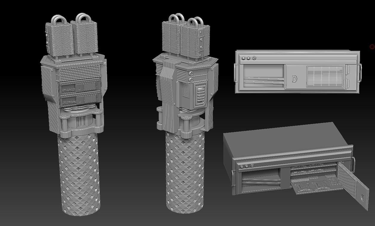 more zbrush concepts for the looking glass servers and how to identify what to replace to fix it