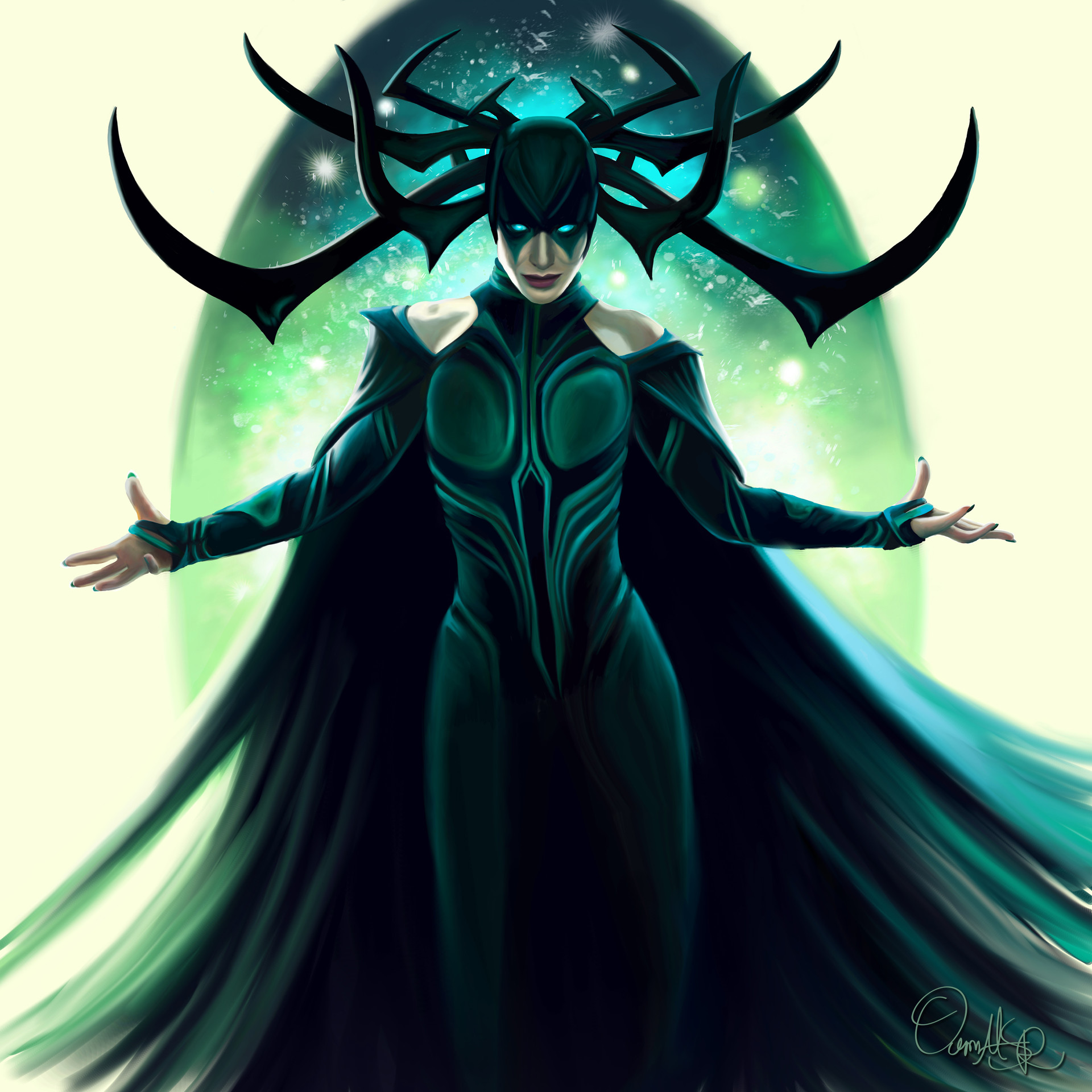 hela cosplay headpiece