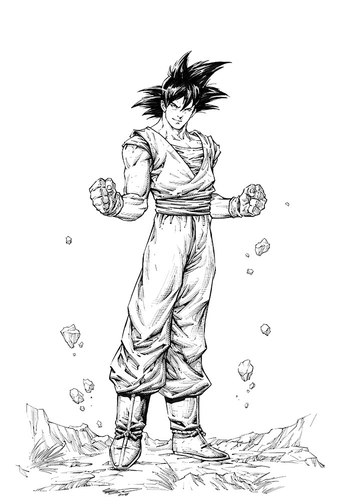 ArtStation - Dragon Ball Z - Son Goku (Kakarot)