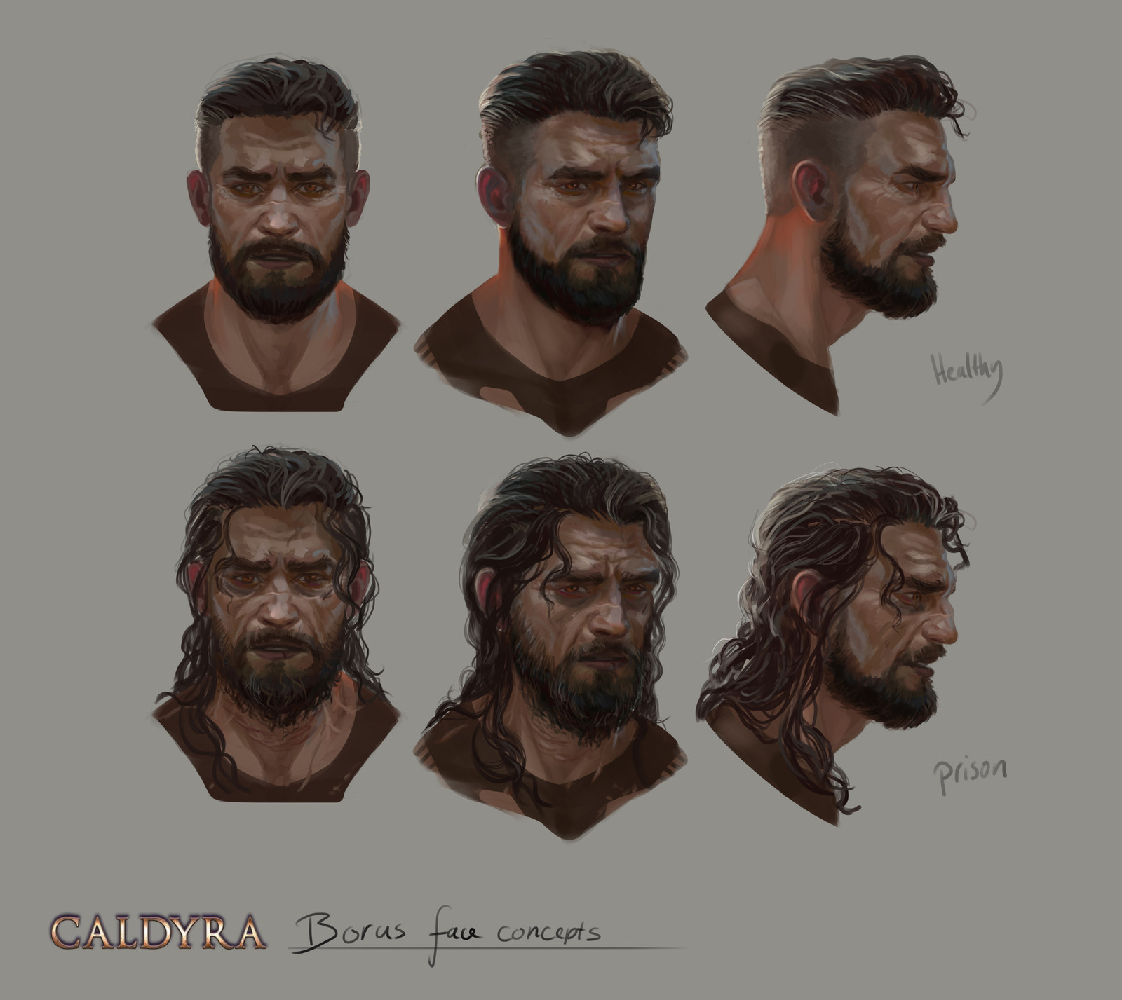Creating the prison look form Caldyra book 1, along with the healthy look for book 2.