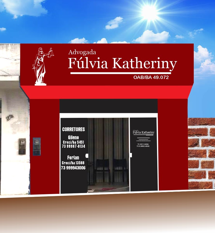 Artstation Fachada Acm Com Adesivo Advogada Fulvia Katheriny Agencia Ag9