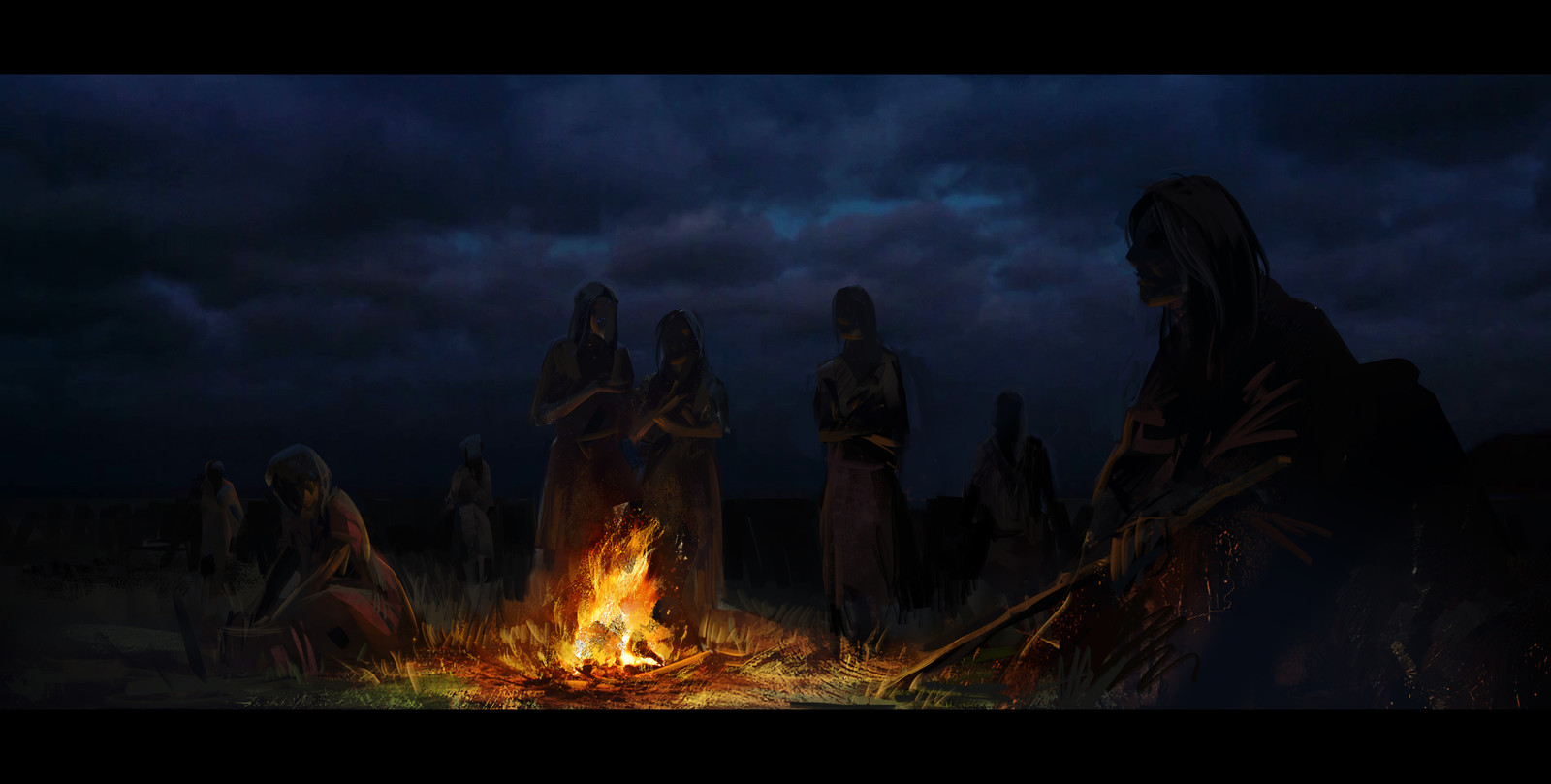 campfire scene