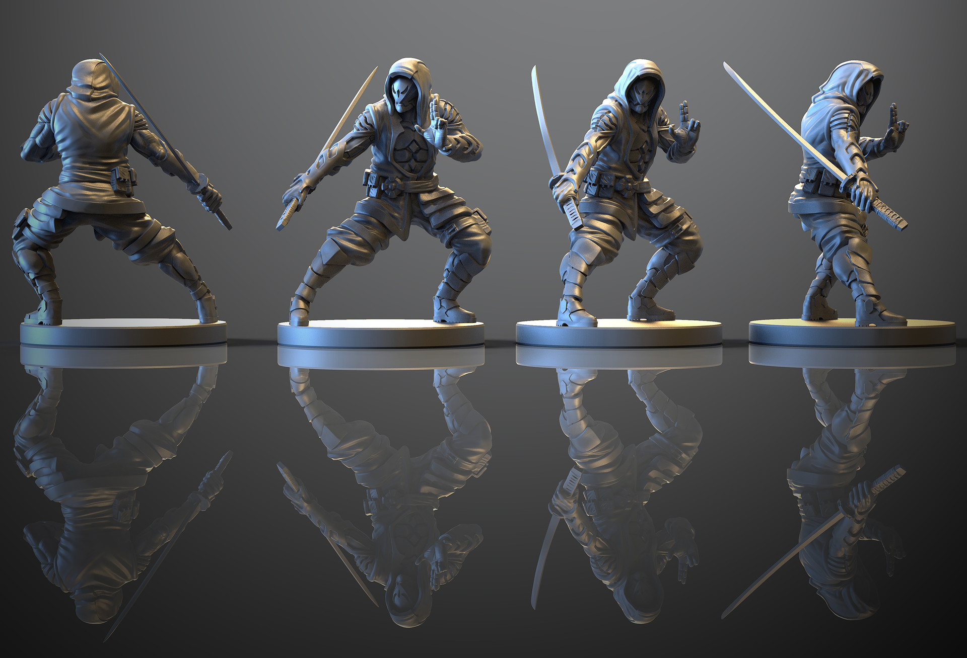 ArtStation Primewarp Genesis Ninja Miniature ArtStation Primewarp Genesis Ninja Miniature