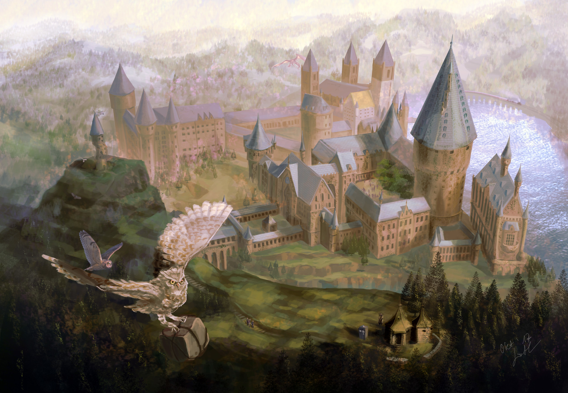 Hogwarts Castle Concept Art