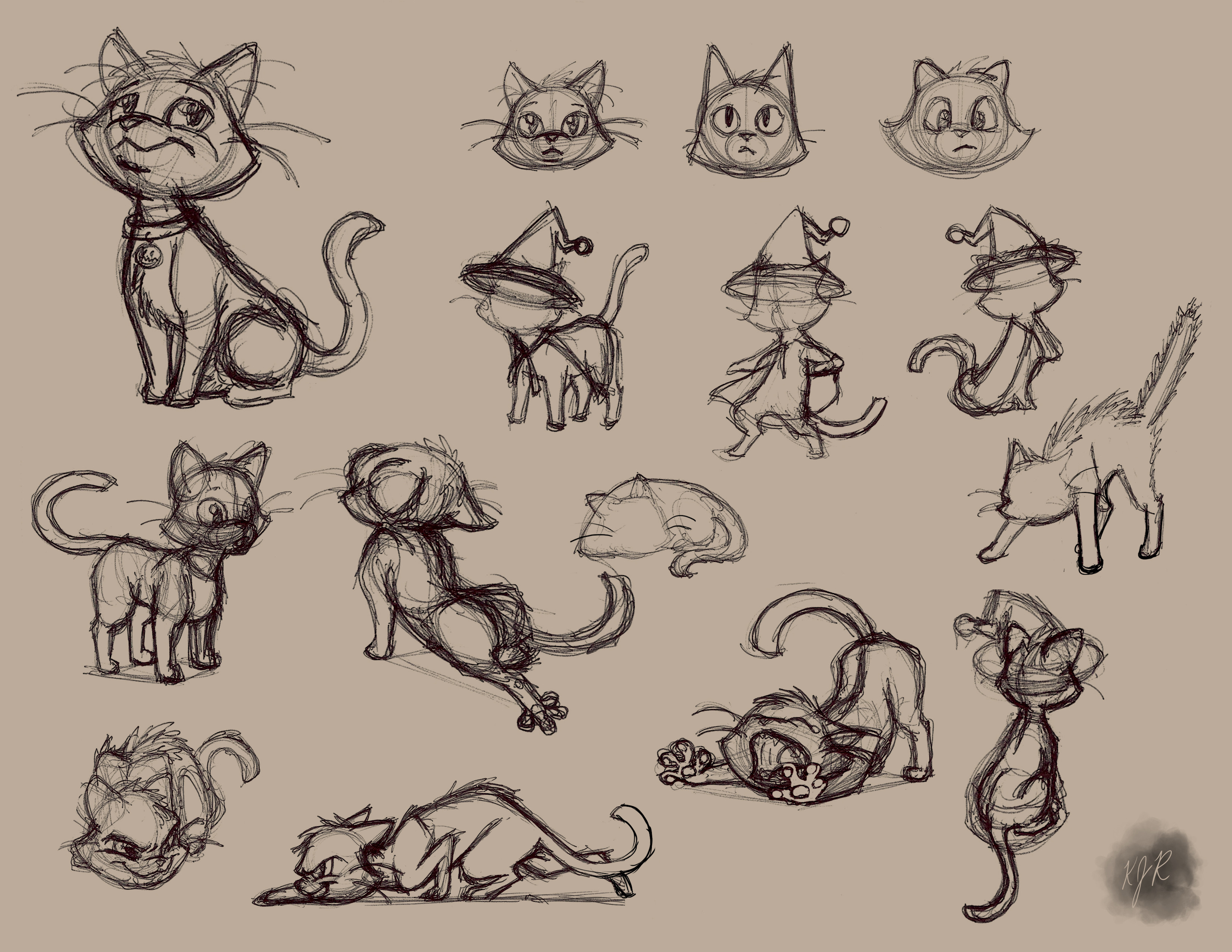 Jinxy is a black cat that was a pet for an herbalist living near a town of English pilgrims that have established a colony. His mistress was sadly burned at the stake...and that's when Aya came dropping out of a portal.