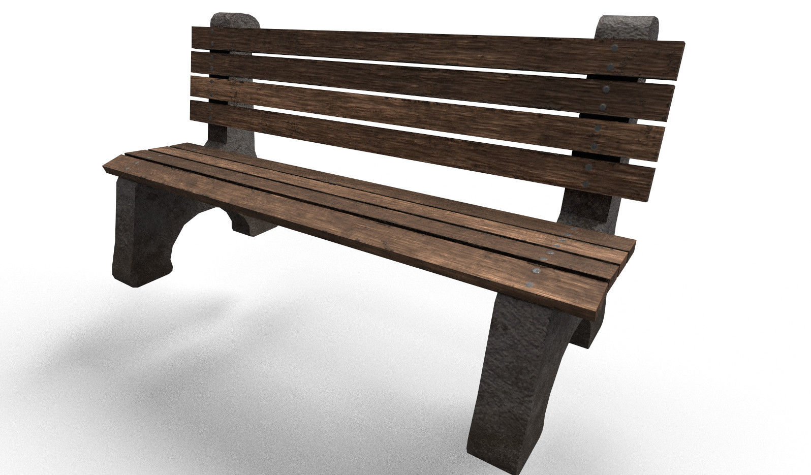 Keaton Cannady Low Poly Park Bench