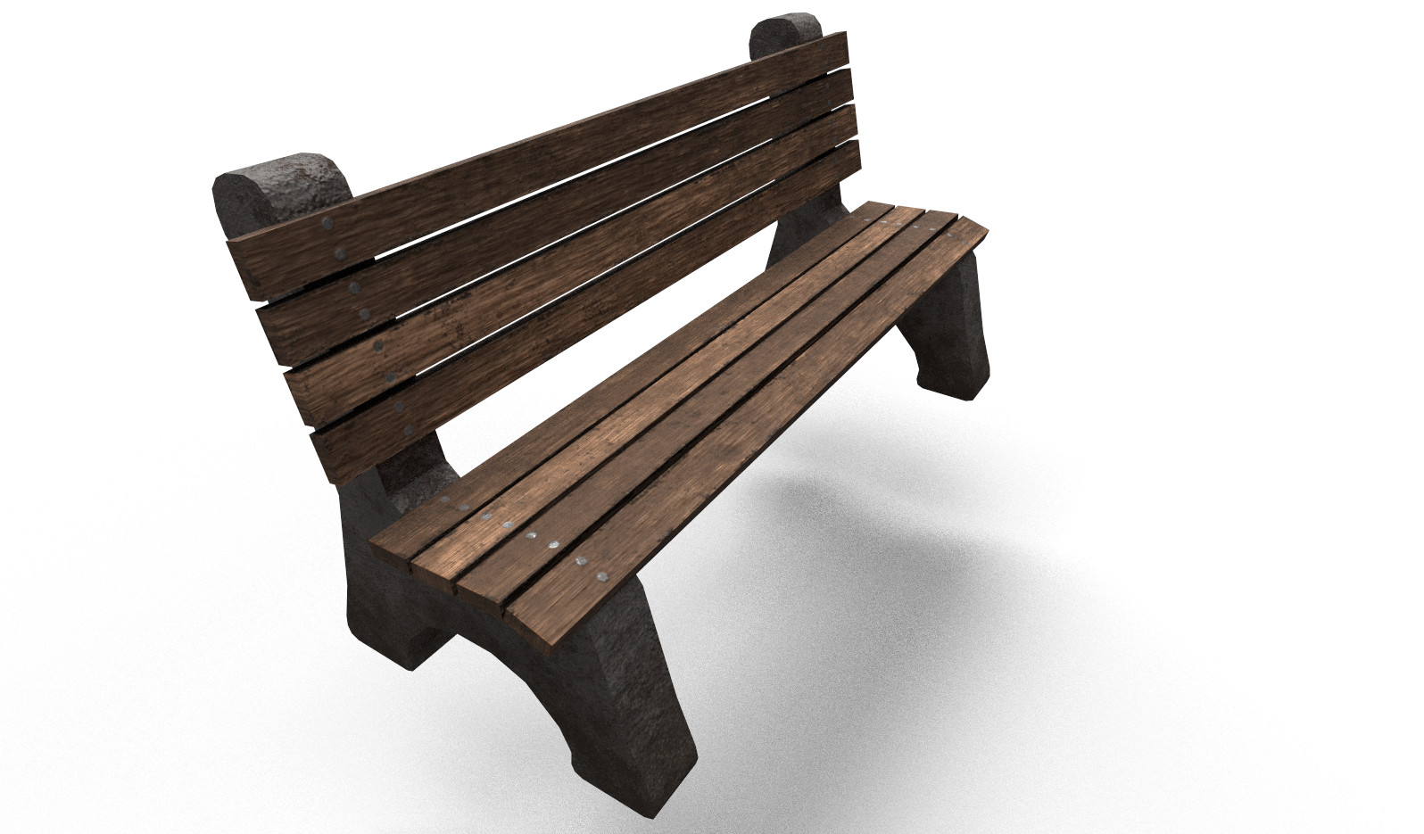 Keaton Cannady Low Poly Park Bench
