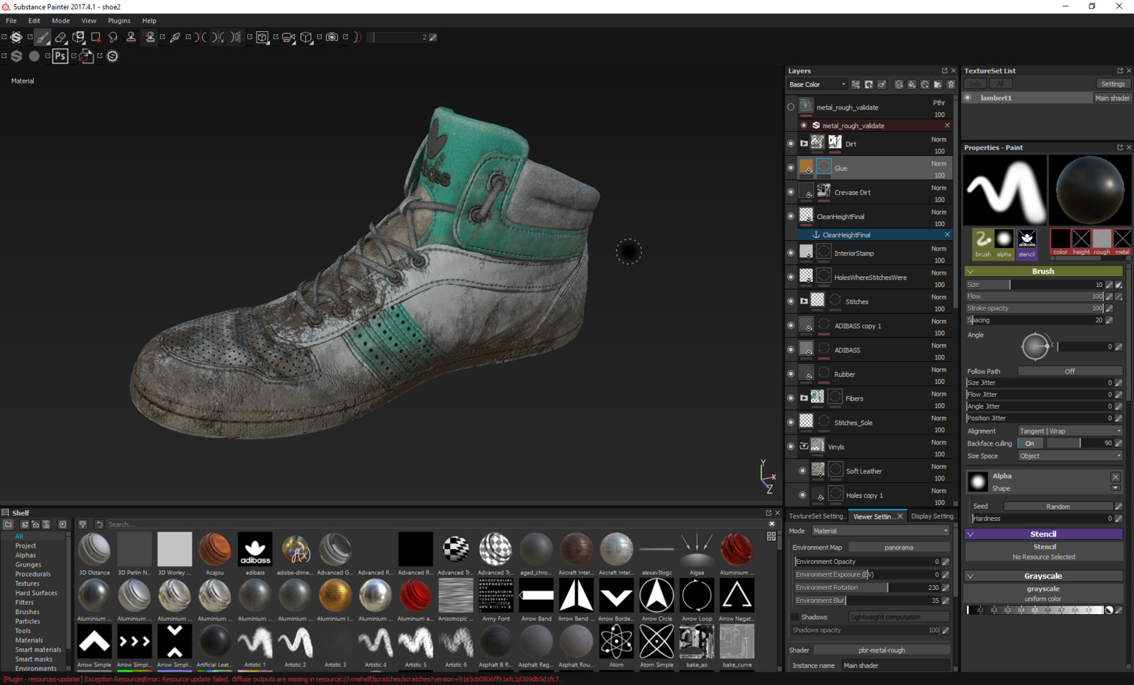 The Substance Painter file.