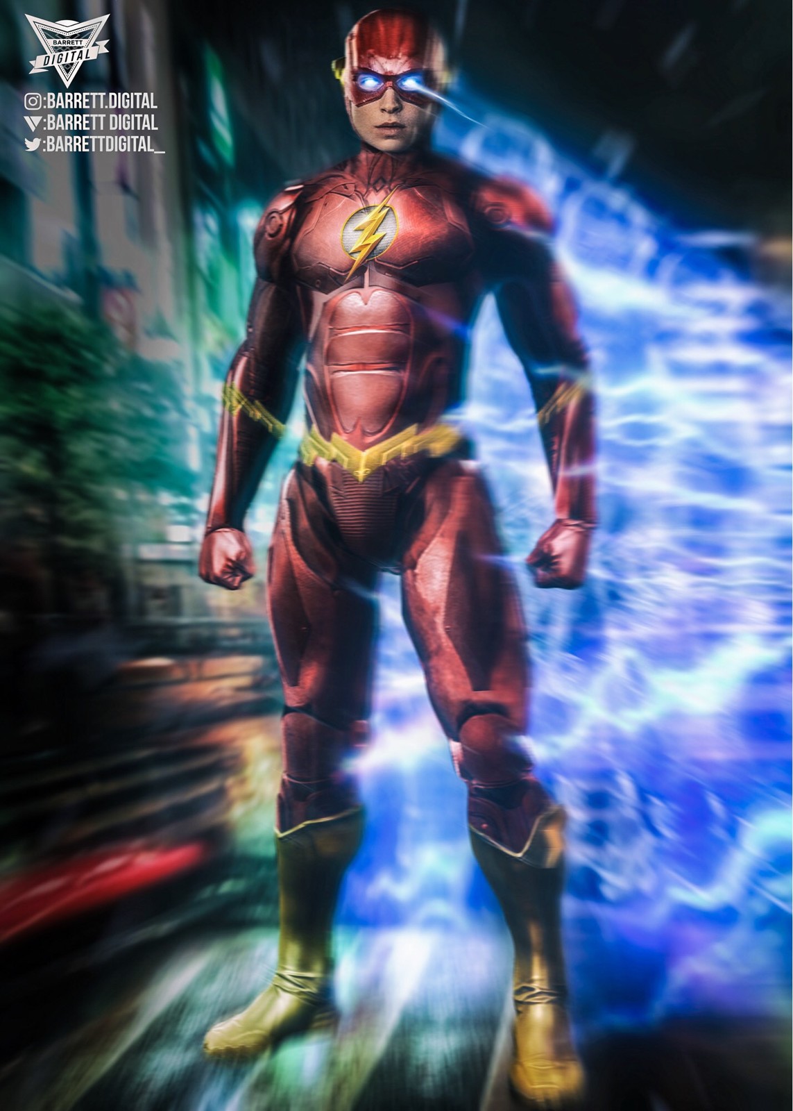 Daton Barrett - Ezra Miller Flash new suit