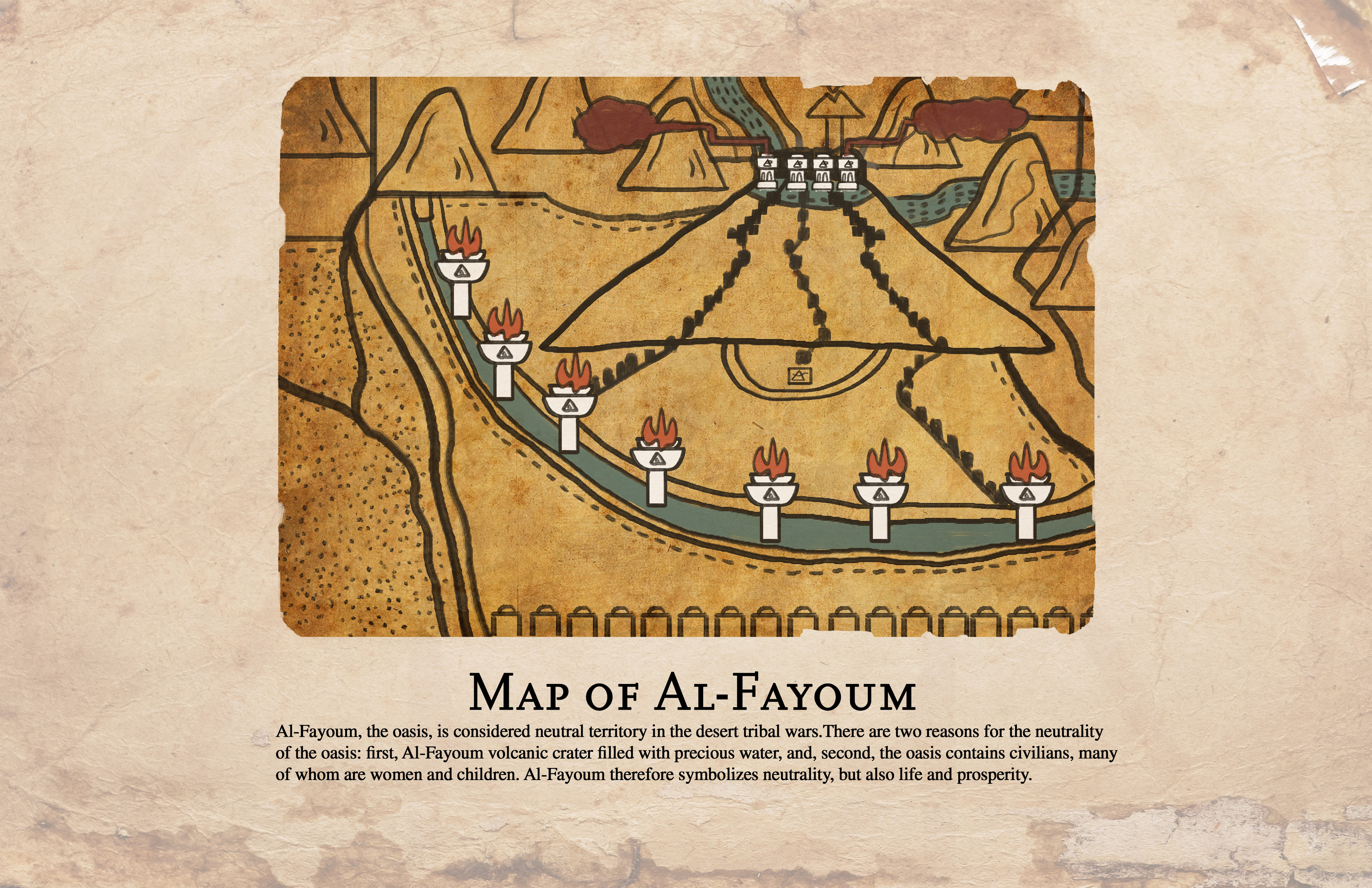 Map of Al-Fayoum