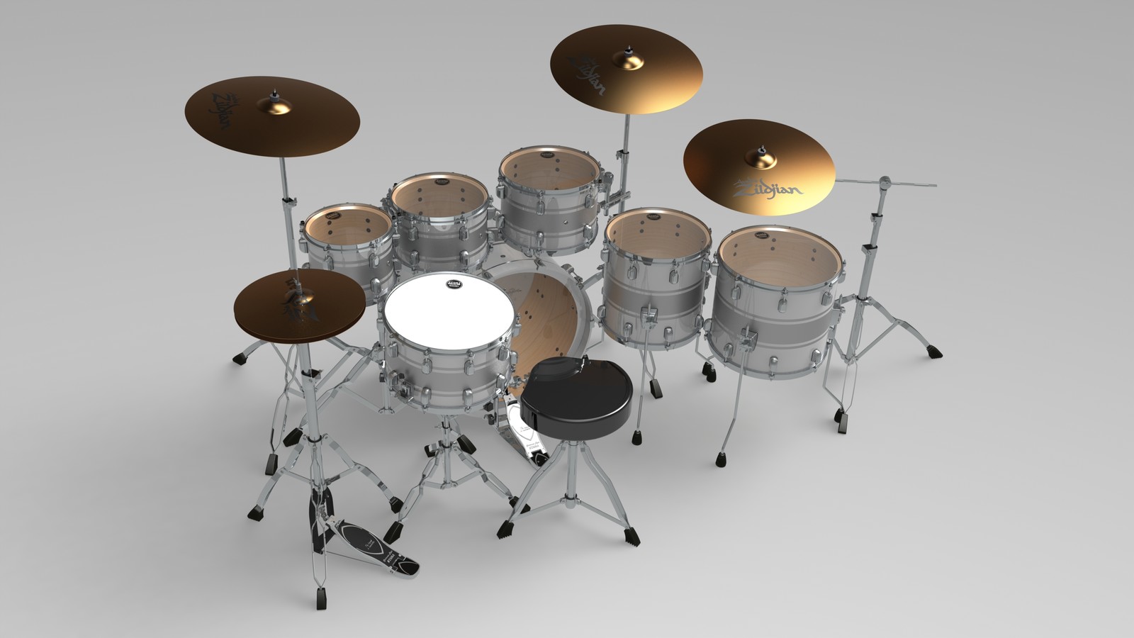 Richards Drum Kit Слив