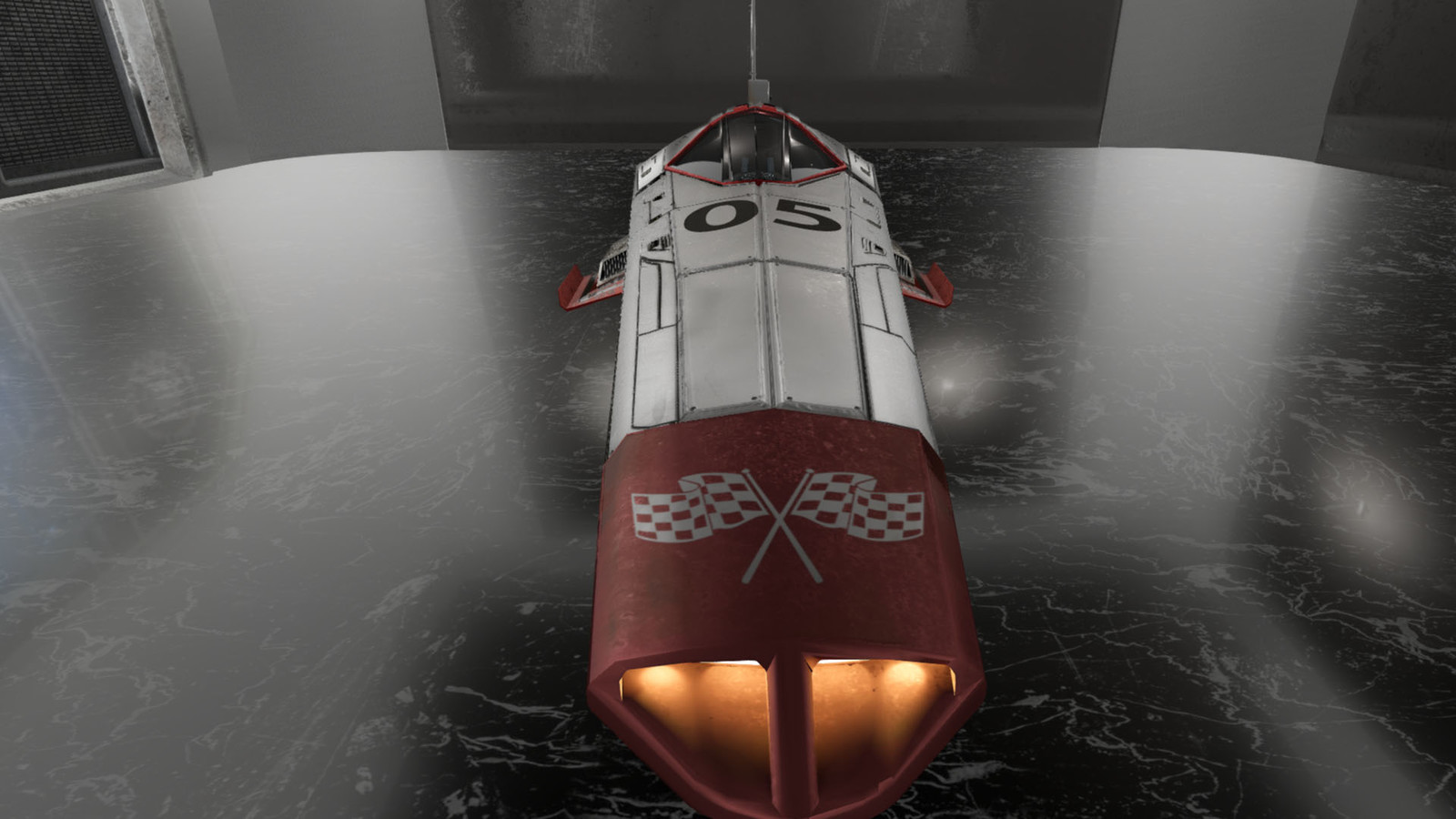 Small spaceship, front view