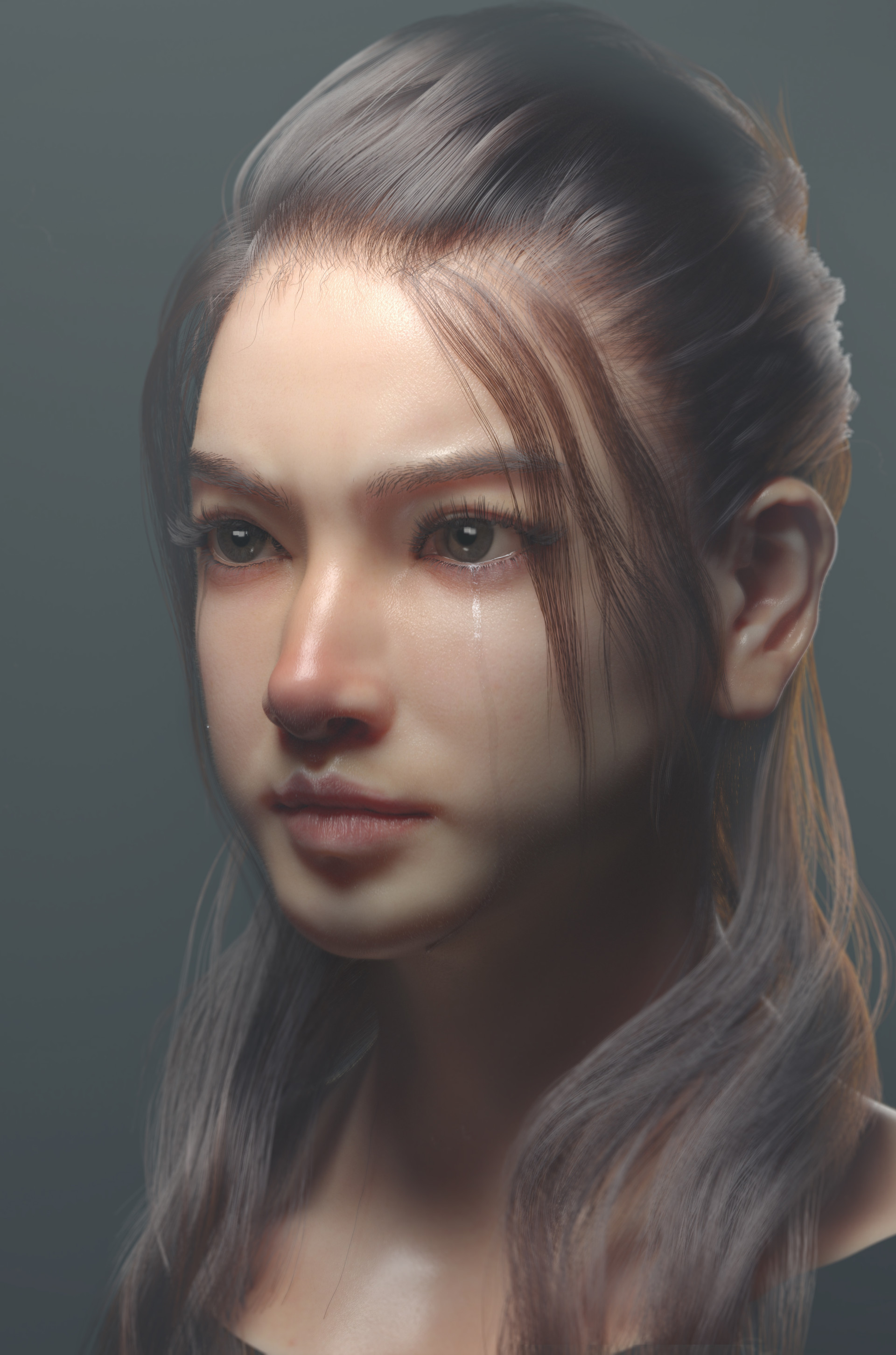 W F Asian Female Head Test