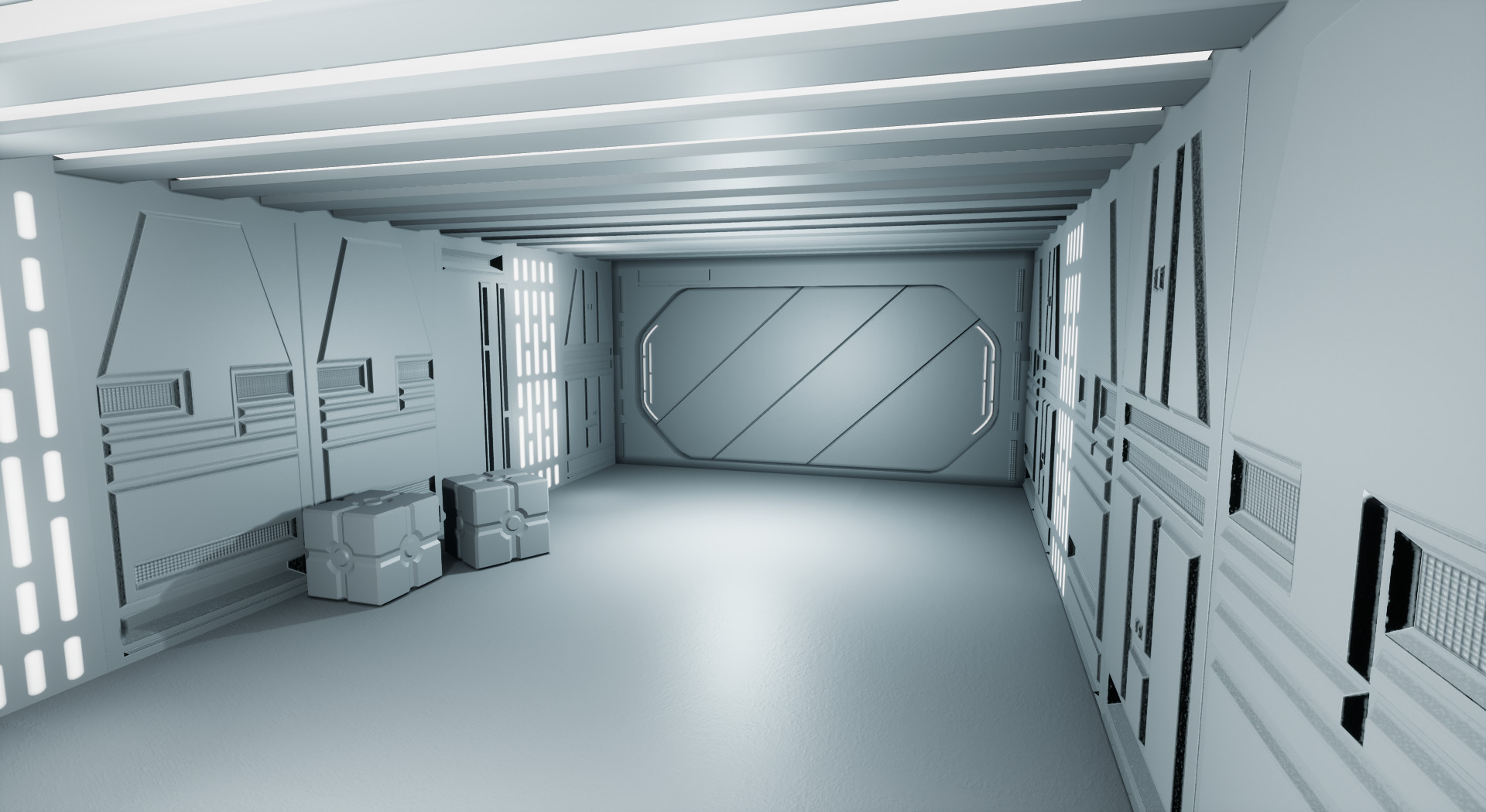 Artstation Starwars Deathstar Interior Scene Martin Molnar