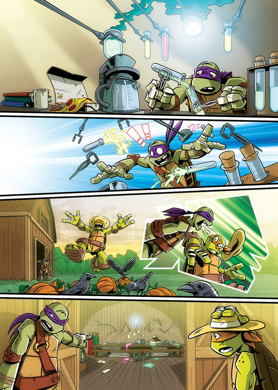 Page excerpt from Nickelodeon/Panini's Teenage Mutant Ninja Turtles comic 'Scare-Bros'