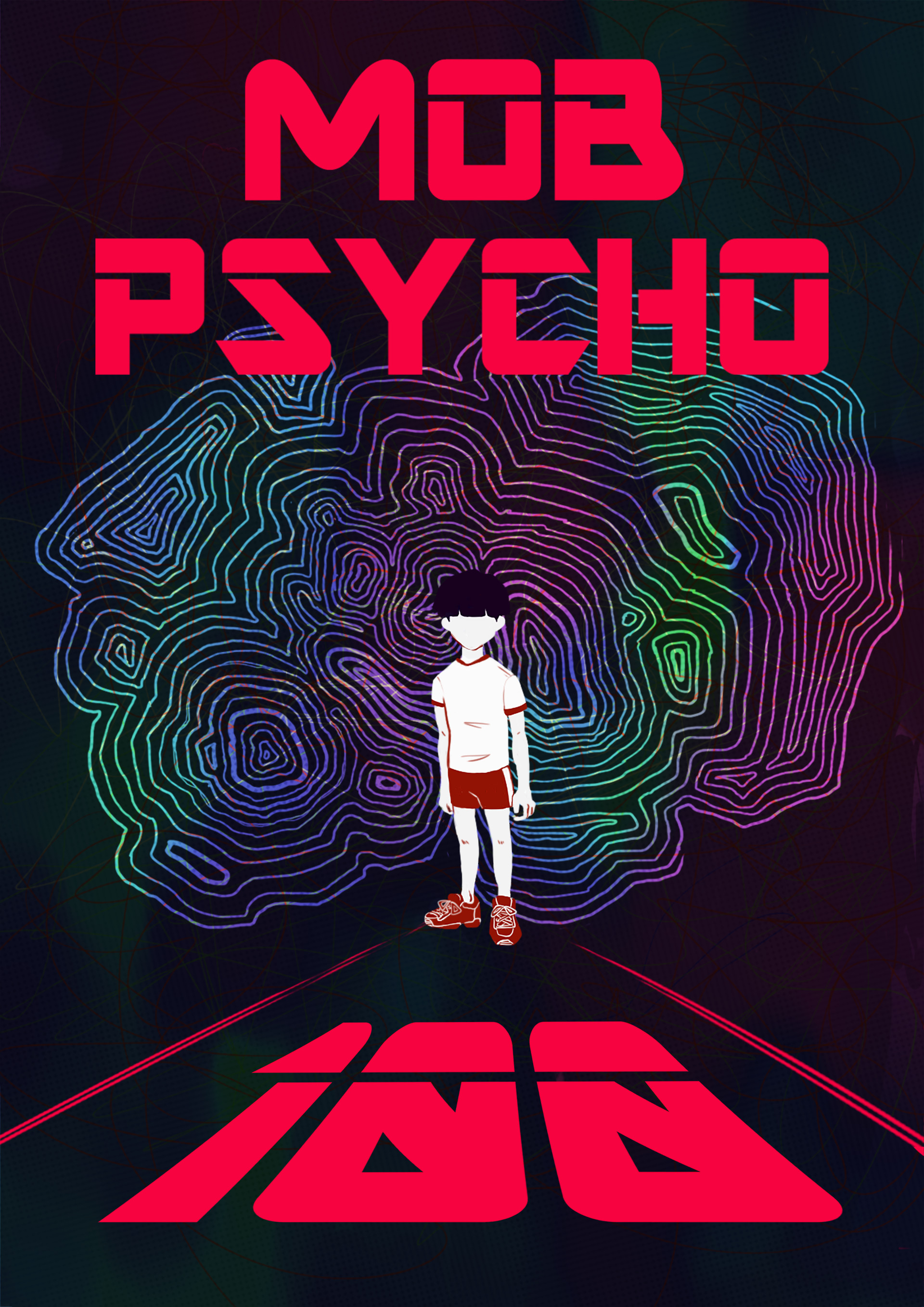 Wallpaper Artstation Mob Psycho 100 Poster Alexandra Gorbacheva Desktop Wallpaper