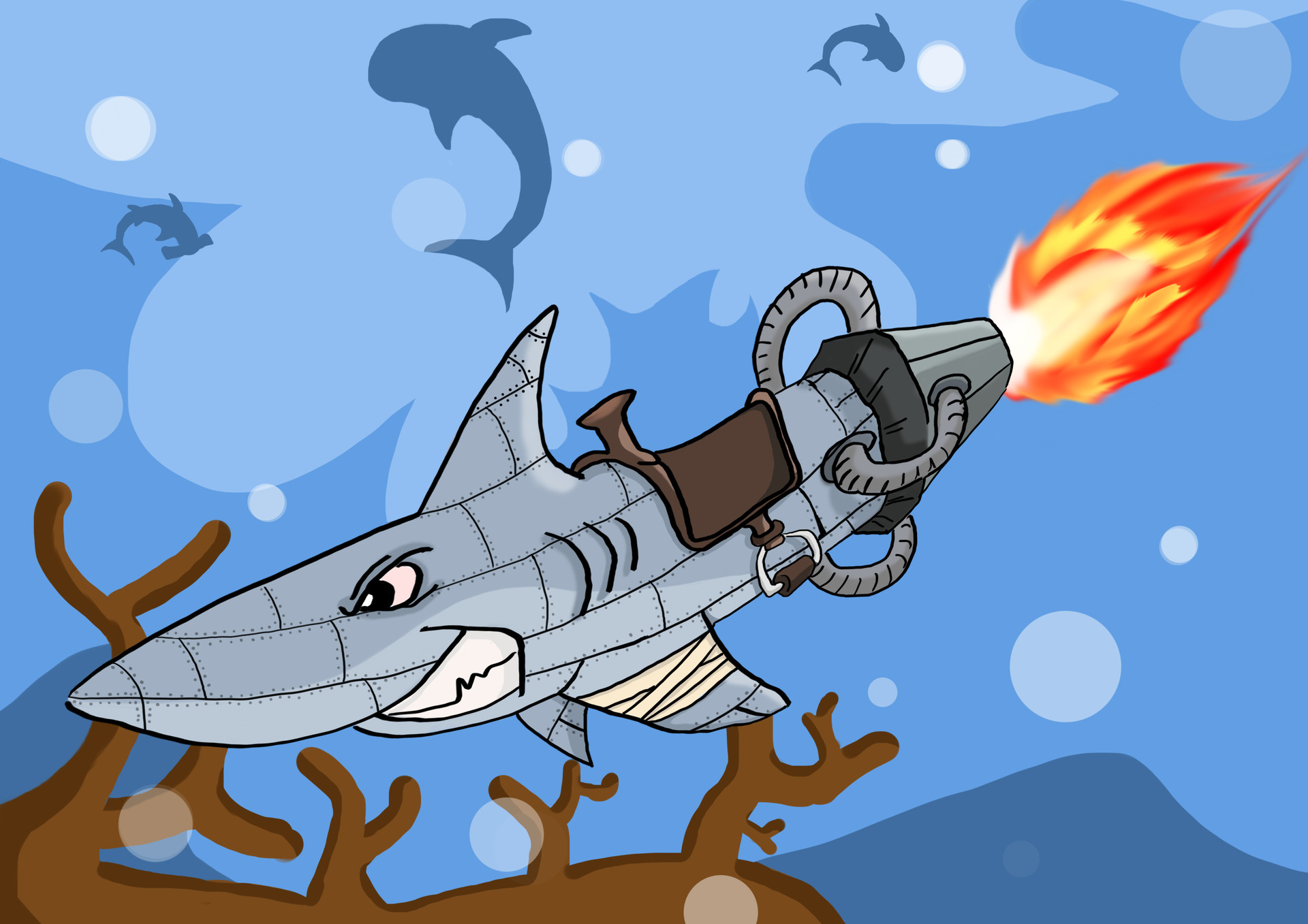 ArtStation Rocket shark machine