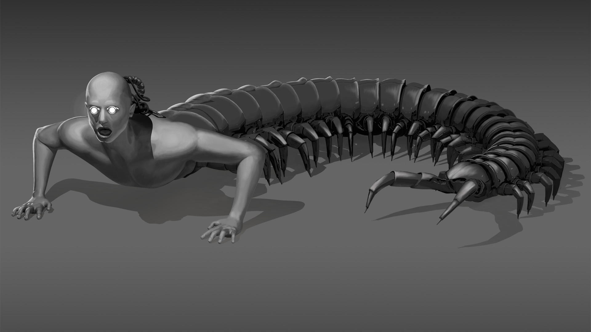 Human Centipede Cyborg.