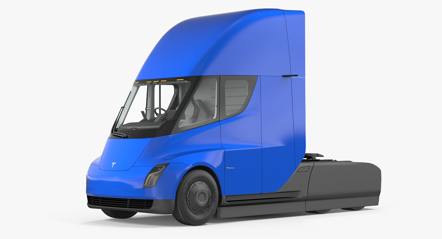 Artstation 3d Tesla Semi Truck Andrey Simonenko