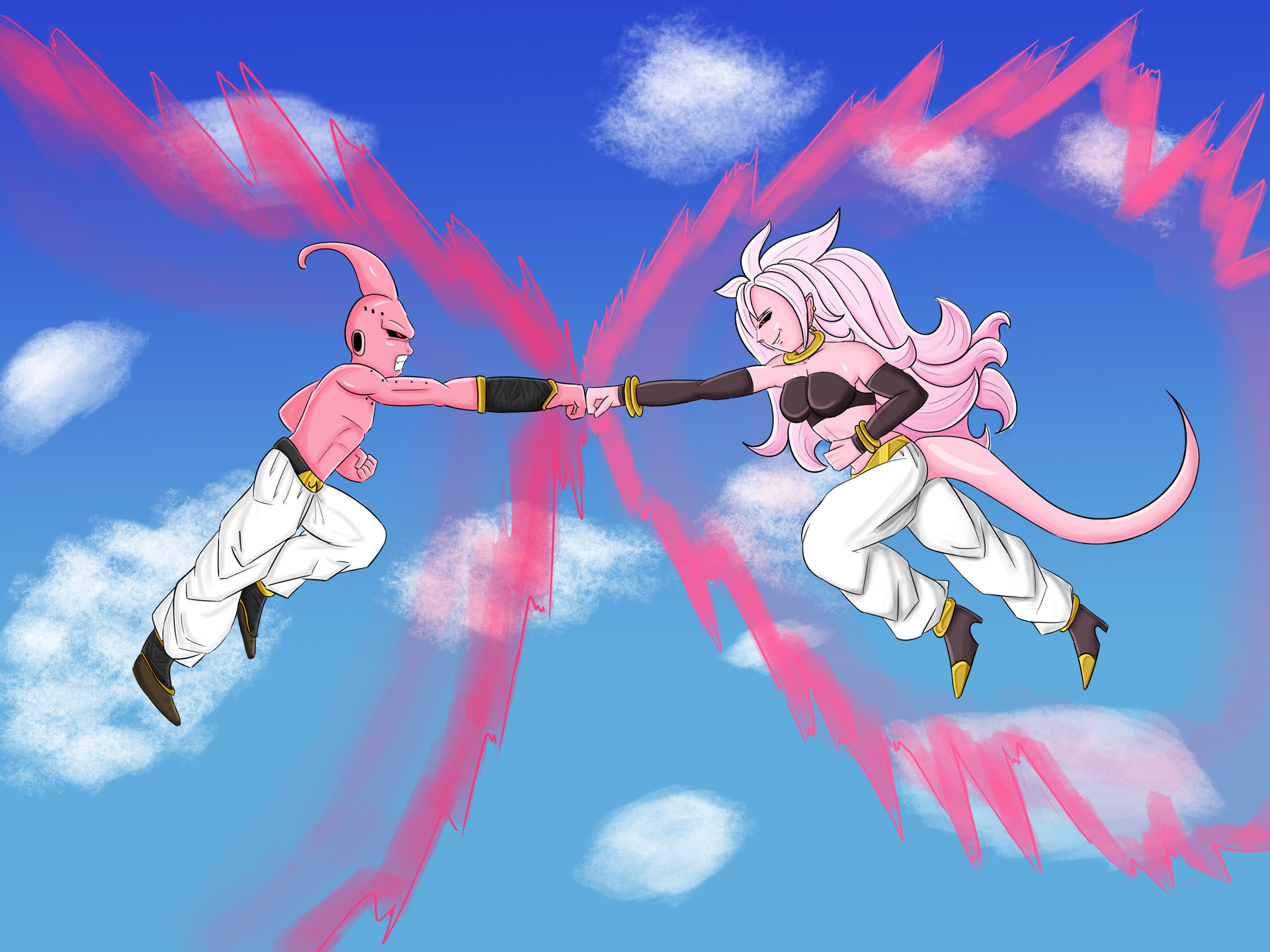 De Juane Davis Majin Android 21 Vs Kid Buu