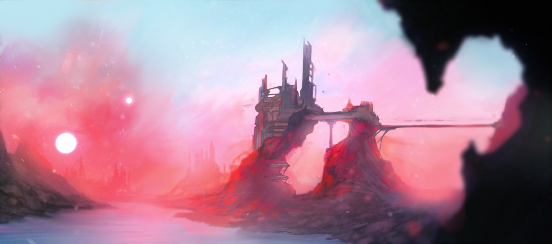 Artstation Science Fiction City And Landscape Line Schmidt
